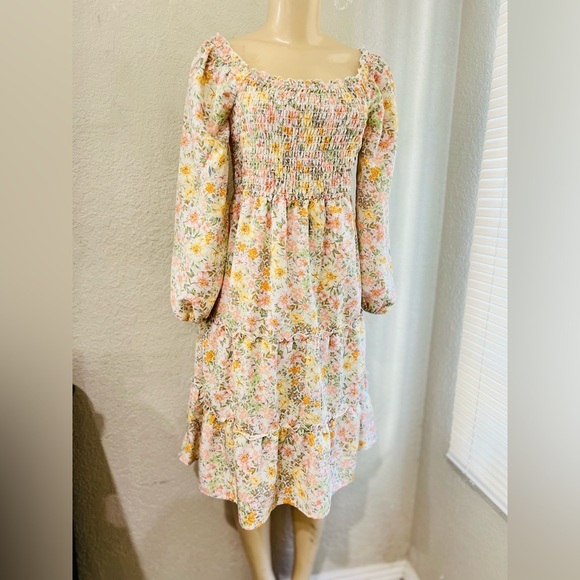 Lily Rose floral print women’s dress size S bohemian , romantic - Picture 3 of 16